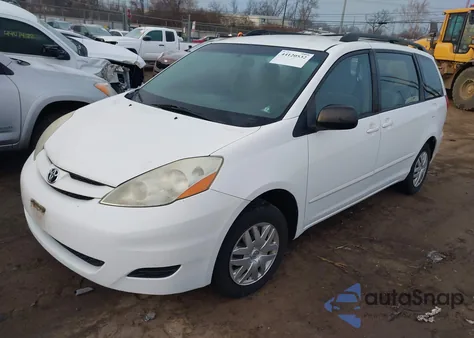 2006 Toyota Sienna Ce z USA, uszkodzony, nr VIN 5TDZA23C86S396223